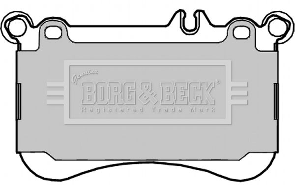 BORG & BECK stabdžių trinkelių rinkinys, diskinis stabdys BBP2331